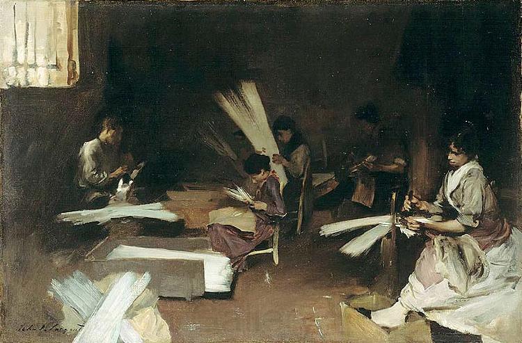 John Singer Sargent Venetian Glass Workers Norge oil painting art